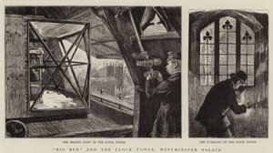 ビッグベンとウェストミンスター宮殿の時計塔 作： Charles Paul Renouard